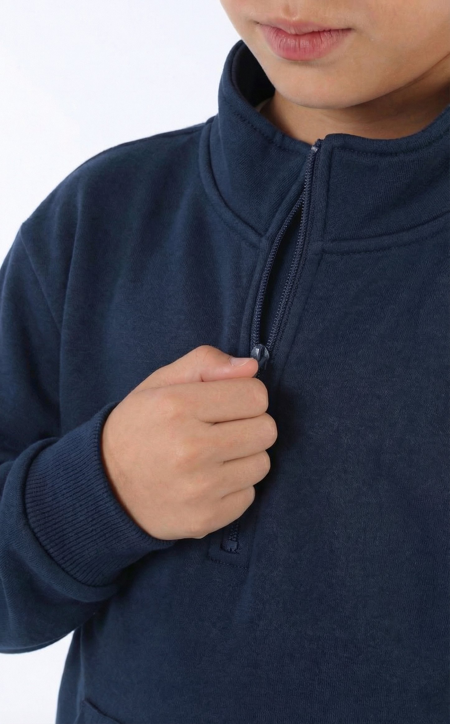 Navy Quarter Zip