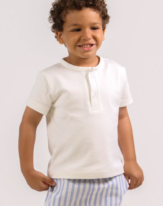 Henley White T-shirt