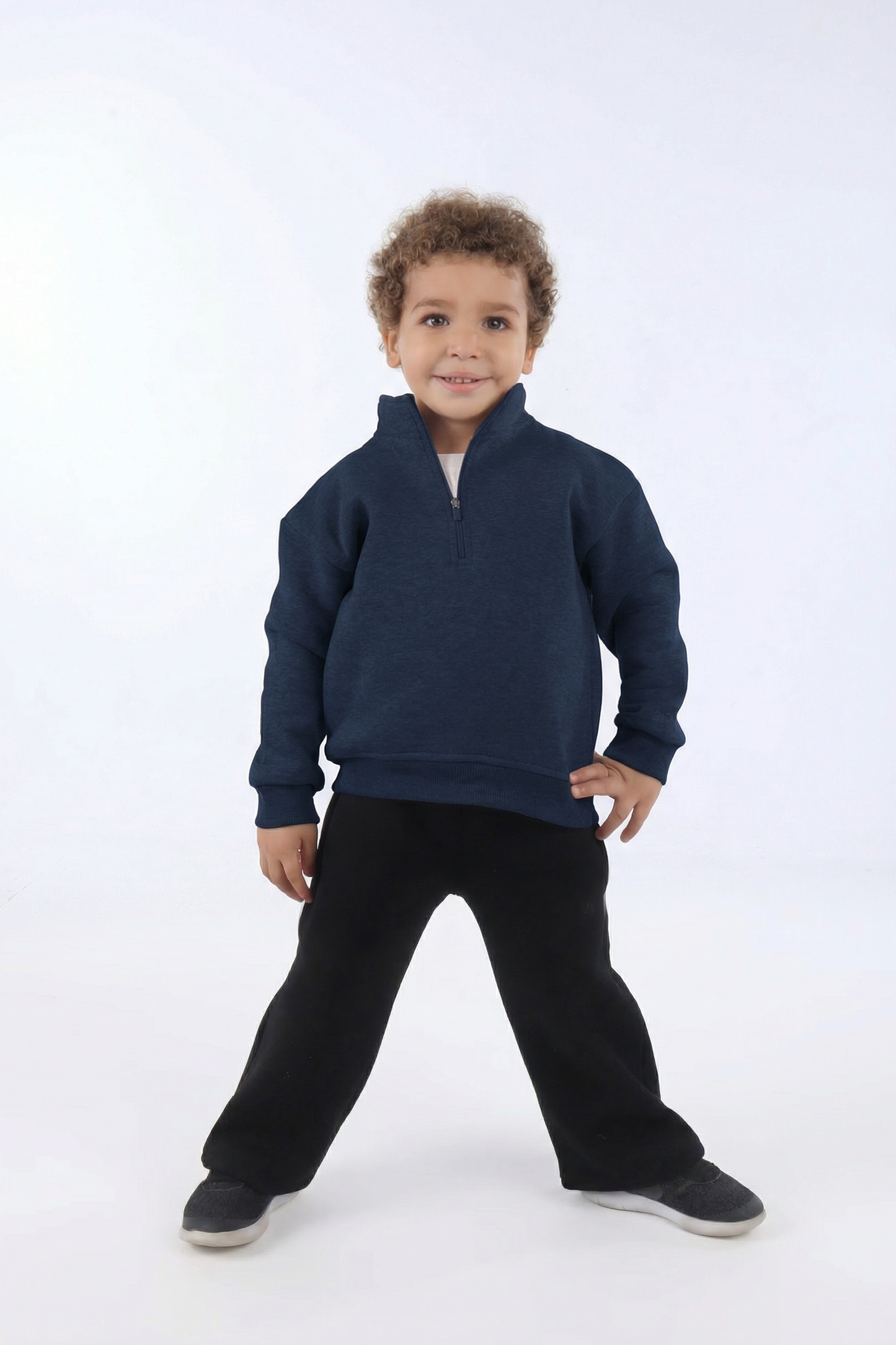 Navy Quarter Zip