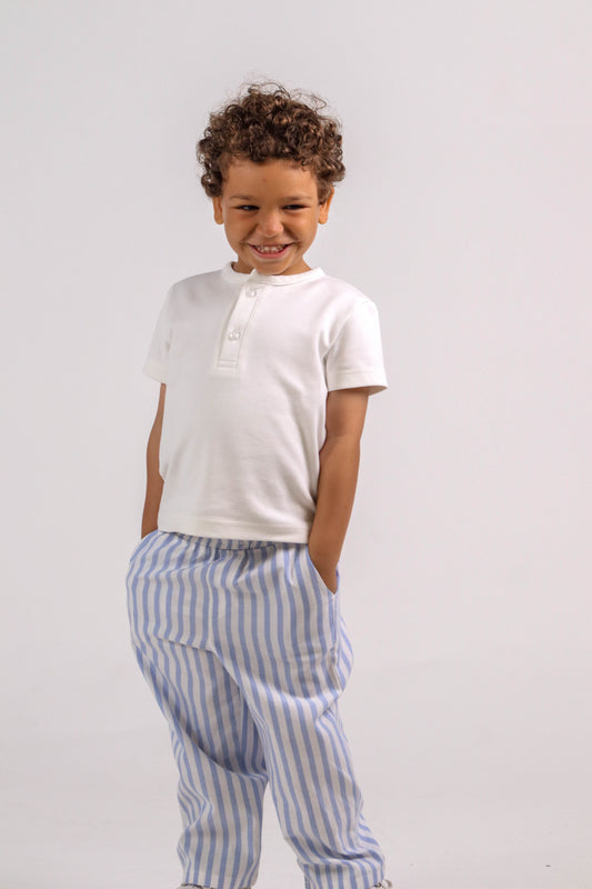 Henley White T-shirt
