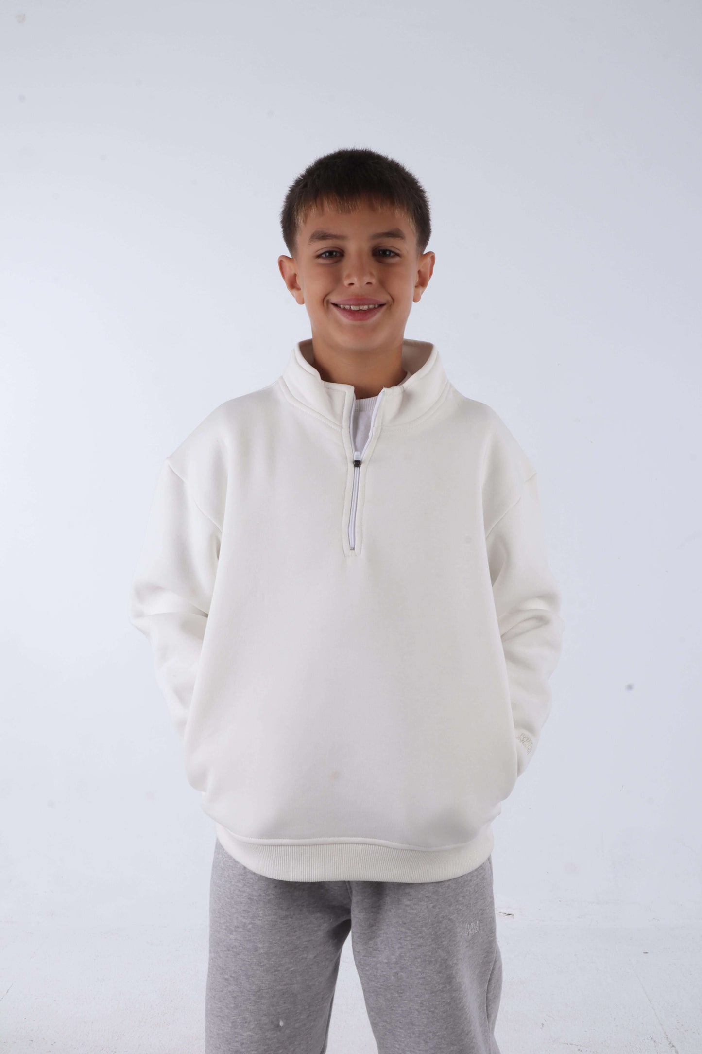 Cream Breaze Quarter Zip